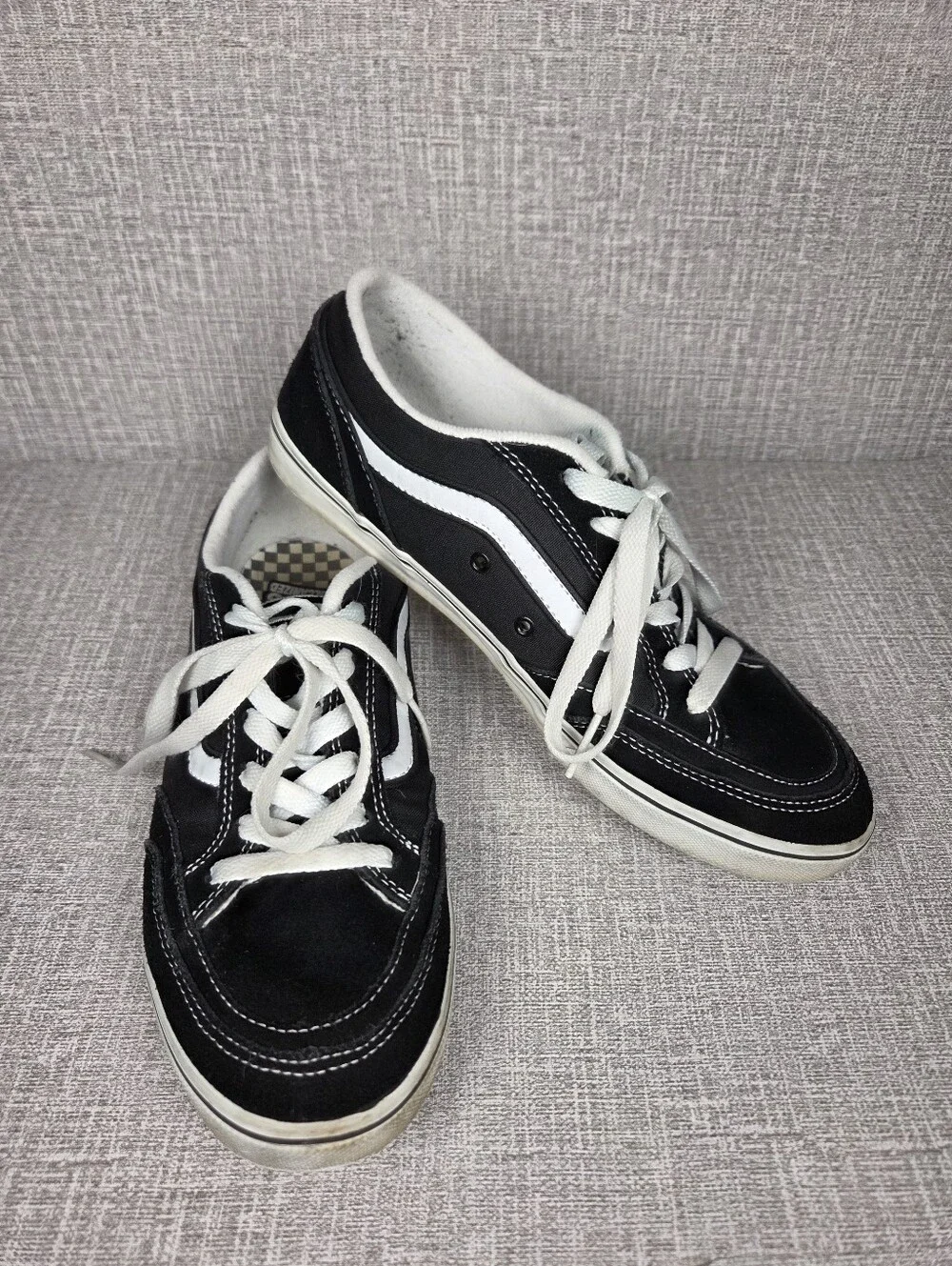 Vans Copely Old Skool Style Vulcanized Black Suede Canvas Sneakers Women's 9.5